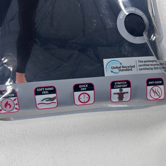 32 Degrees Heat Women's Base Layer Pants 2 Pack Black Large Thermal Leggings NEW - Picture 5 of 7